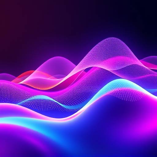 Abstract image representing audio waves and trends in the audio industry