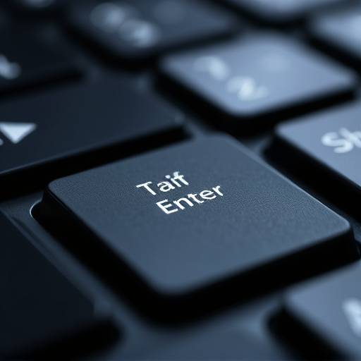 Illustration showing keyboard navigation keys like Tab, Shift, and Enter, emphasizing website accessibility for users who prefer keyboard input.
